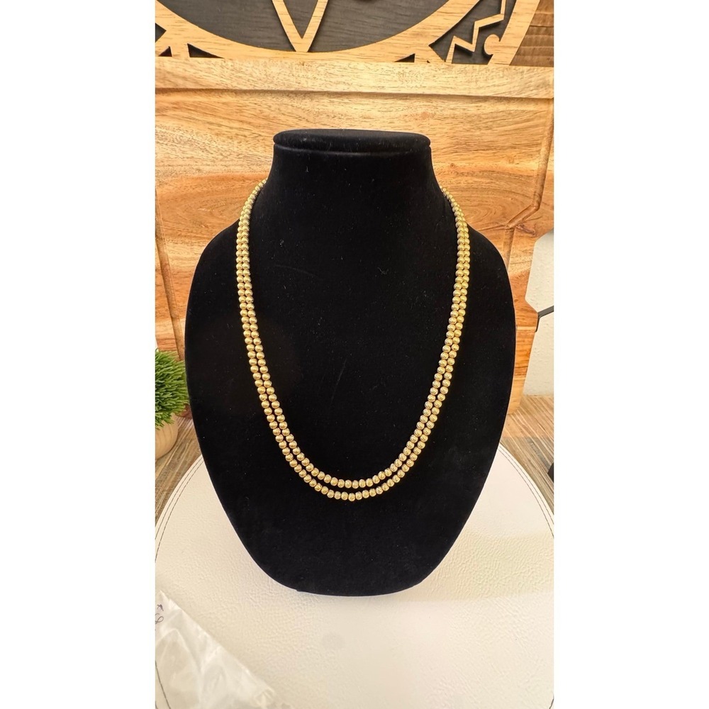 Vintage Crown Trifari Double Beaded Chain